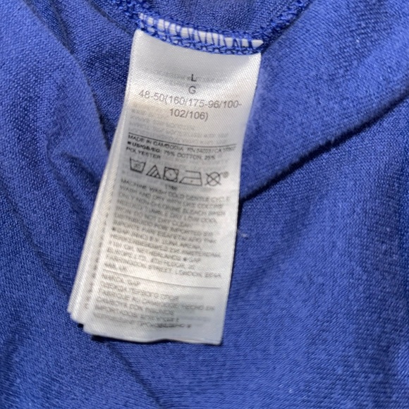 GAP Easy V-Neck Velour Sweatshirt-size Large - Picture 4 of 4